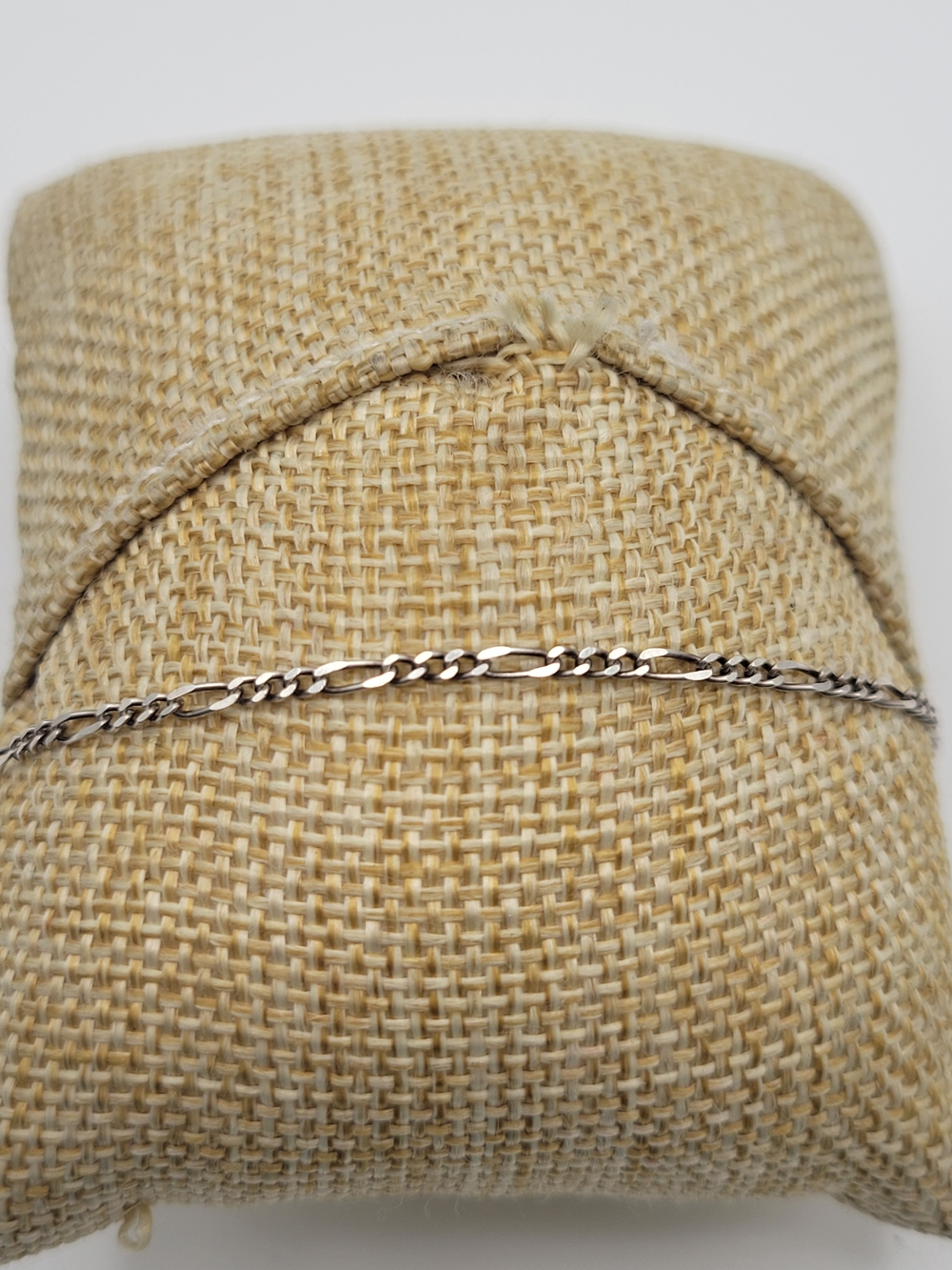 Small 925 Sterling Silver Figaro Chain Bracelet